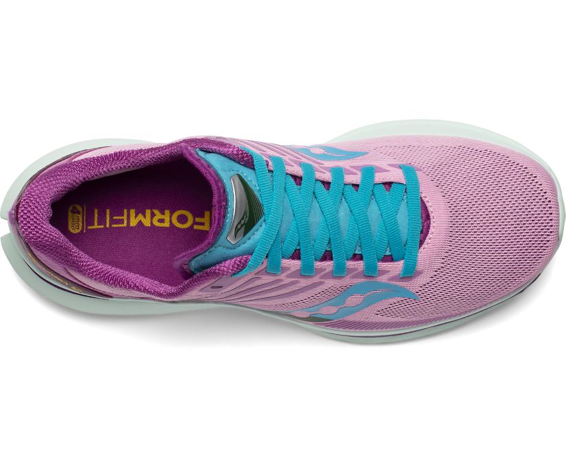 Saucony Kinvara 12 Women's Running Shoes Pink / Blue | Canada 171GSOL